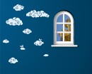Clouds and Birds Nursery  Sticker